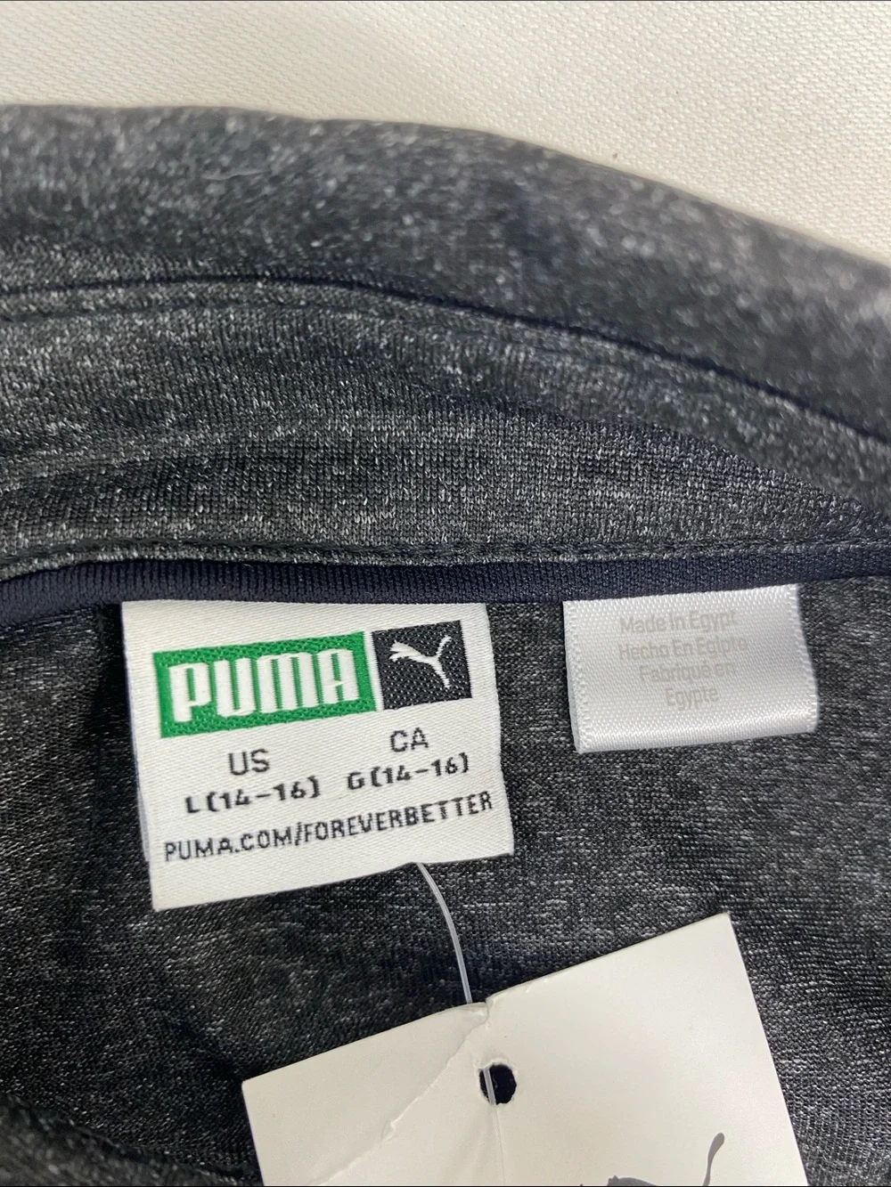 Puma Kids Polo Black Heather Size L (14-16)
